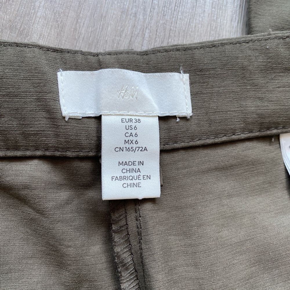 Women’s H&M Green Chinos Casual Cotton Blend